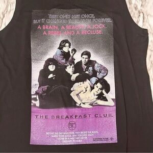 The Breakfast Club Graphic Tank Top Black Gen X Classic Movie Merch Retro Vibes